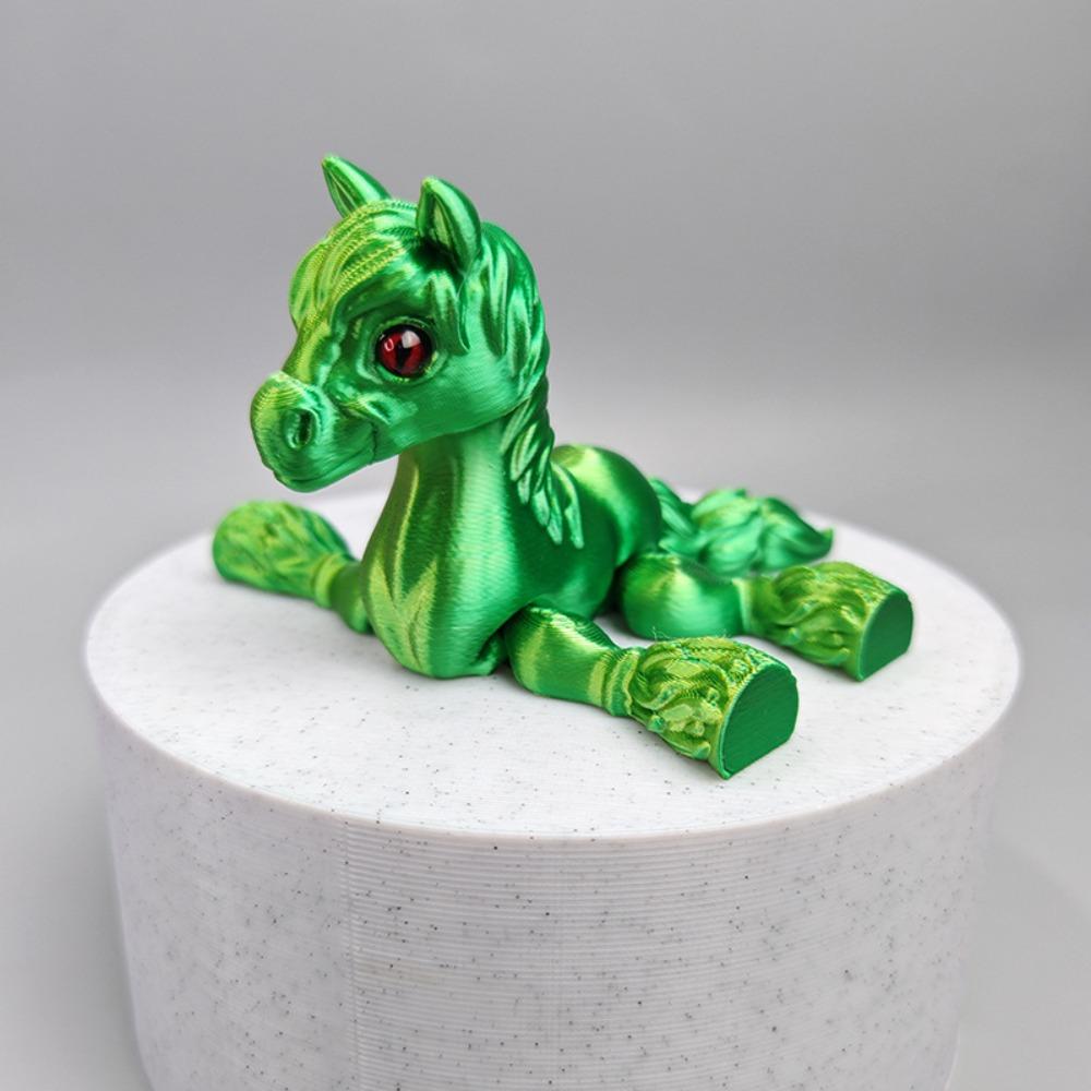 PLA 3D Printed Chameleon Model Multicolor Multi-jointed Chameleon Action Figure Movable Articulated Animal Figurine