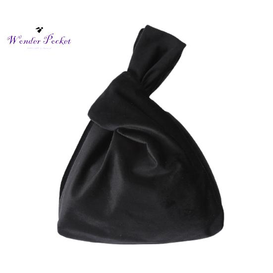 Женская бархатная сумочка на запястье с узлом, маленькая модная сумка для хранения наличных карт для макияжа