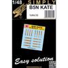 HGW Models 1/48 Nakajima B5N Kate Seatbelt 3D Decal Model Kit Accessory HGW148432