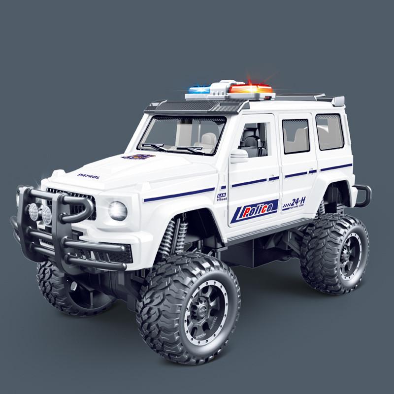 Car Children Police Toy Inertia Car Model With Lighting And Sound Function