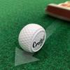 2pcs Flat Shaped Golf Ball Putting Training Aid Portable Golf Practice Ball Golf Training Balls Golf Accessories