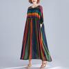 Cotton Plus Size Vintage Women Casual Loose Long Summer Dress