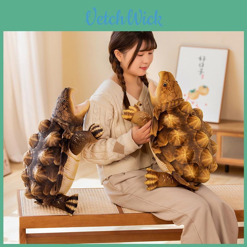 Cute Crocodile Plush Toy In Warm Brown Tones Great For Playtime And Display