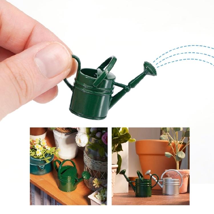 Detailed Mini Watering Can For 1/12 Scale Model Gardens PVC Dollhouses Outdoor Crafting Supplies