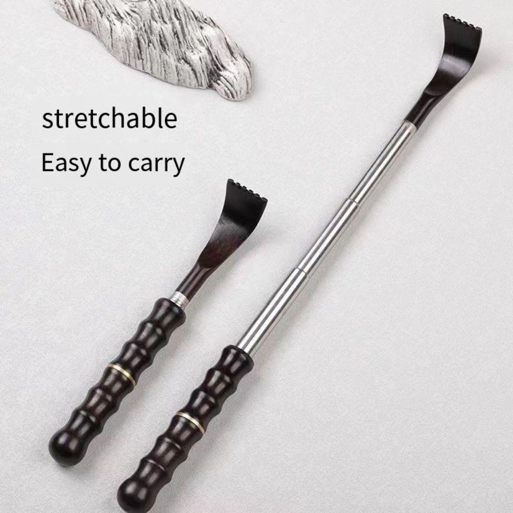 Retractable Scratch Massager Portable Relax Telescopic Backscratcher Wooden handle Long Handle Itching Tool Massager Tool