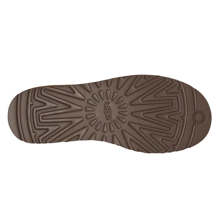 UGG Классические мини-сапоги из овчины, теплые, нескользящие, модные, универсальные, мужские, каштаново-коричневые 1007307-BJCE