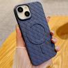 Противоударный чехол с тканой текстурой для iPhone 15 14 Pro Max 13 12 11, магнитный рассеиватель тепла для задней панели Magsafe
