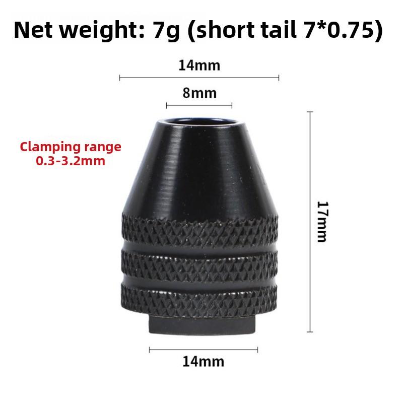 Мини-сверлильный патрон без ключа 0,3-8 мм, самозатягивающиеся электрические сверла, цанговые приспособления, инструменты, 1/4 дюйма, шестигранный хвостовик, быстросменный преобразователь