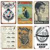 Ретро-табличка для стрижки волос, металлические знаки, парикмахерская, винтажная живопись, настенные плакаты, бар, паб, бритье и стрижка, домашний декор, WY28