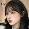 No Odor Wig Headband Realistic Braided Curled Hairpiece Bangs Decorative Natural Fake Hair Accessories