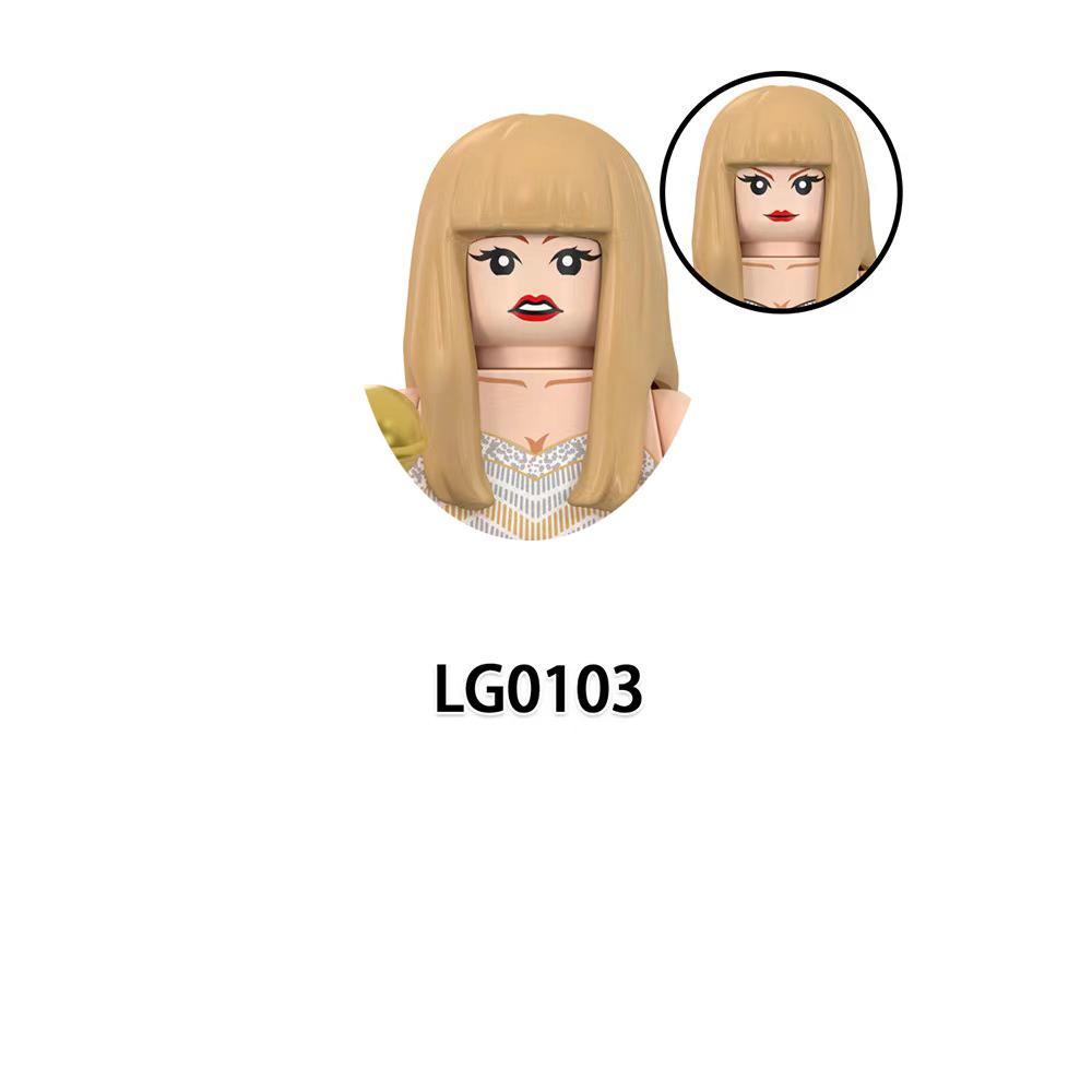 LG1015 Конструктор для девочек Знаменитые сборные кубики Принцесса Мини-куклы Фигурки Экшн Детские Милые Каваий Игрушки для Рождественских подарков