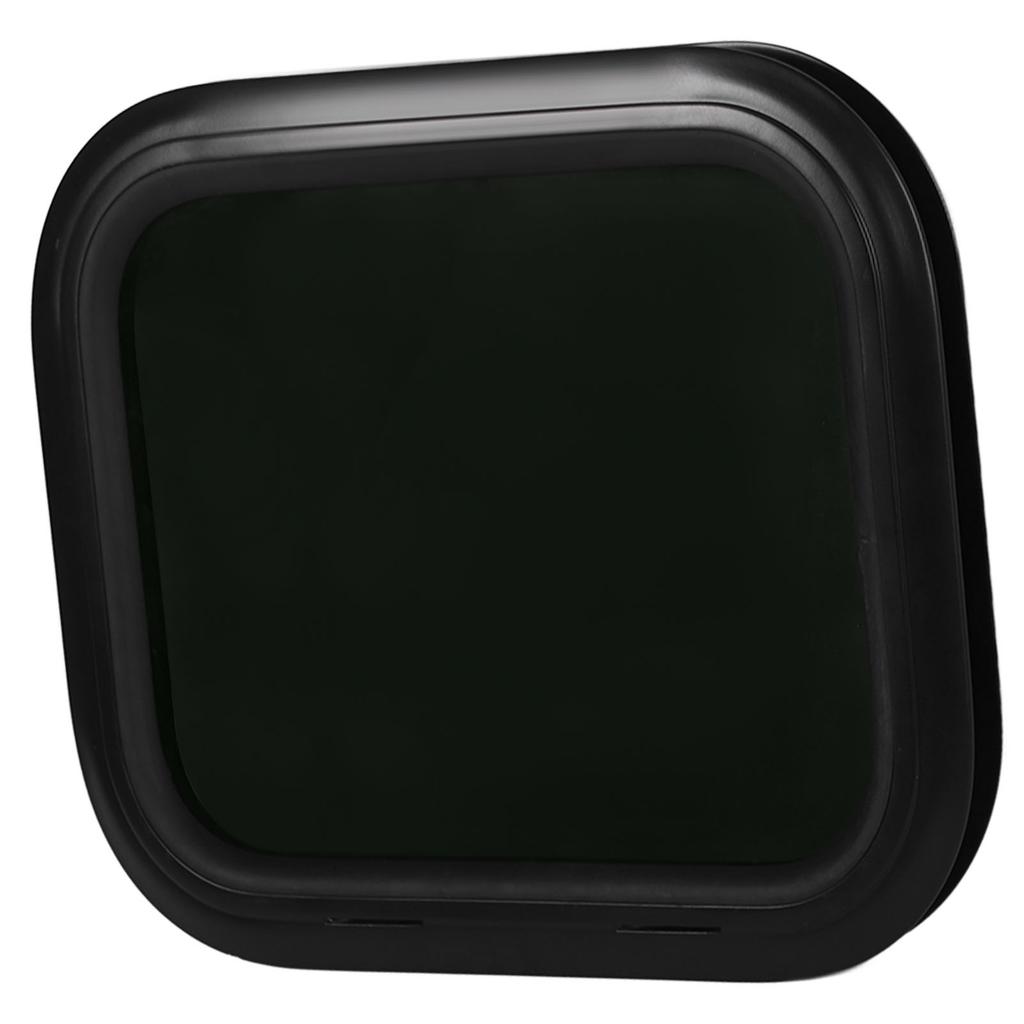 RV Window Black Aluminum Alloy Frame Waterproof Tempered Glass Round Corner RV Fixed Windows for Camper Caravan 33‑38mm