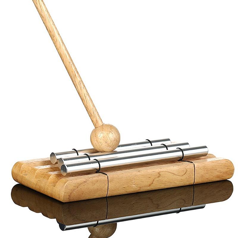 Деревянные колокольчики ветра 7 тонов Звуковое исцеление Медитационный колокол Металлический звуковой луч Колокольчик Йога Профессиональный перкуссионный музыкальный инструмент
