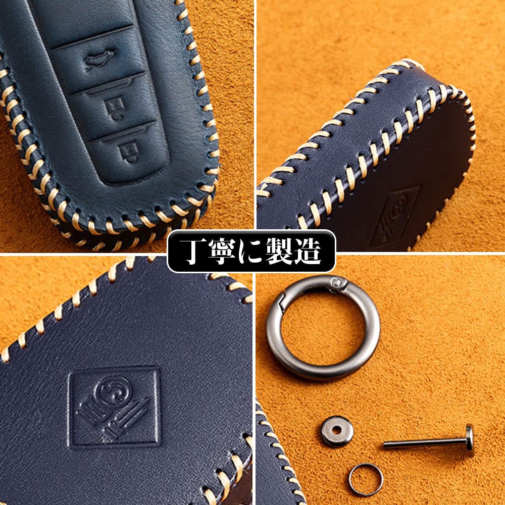 Чехол для ключа Toyota, чехол для смарт-ключа, чехол для ключа из натуральной кожи с полной защитой, чехол для ключа TOYOTAC-HR Prius 50 series, подходит для