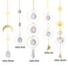 1/5Pcs Window Hanging Crystal Light Catcher Prism Pendant Craft Maker Window Car Hanging Ornament Home Outdoor Garden Decor