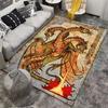 "Three-Headed Fire-Breathing Dragon Printed Medieval Style Carpet" Suitable for use as an anti-slip for living room bedroom sofas