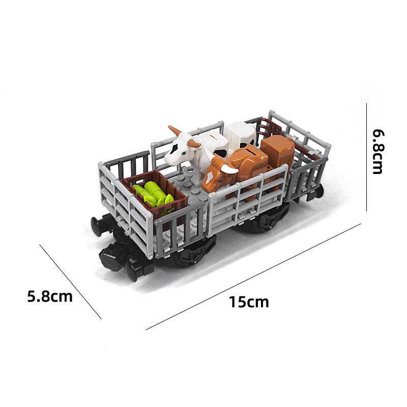 Tank Car/Train Car/ Cargo Train Small Particle Assembling Building Block Creative Moc Toy For Children