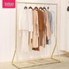Mannequin Display Rack: Women's Clothing Store, Movable Gold Wrought Iron Hanging Rack