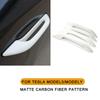 Antifreeze Door Handle Protection Cover 4pcs for Tesla Model 3 Y 2019- 2025 ABS Sticky Bonding Car Interior Upgrade Accessories