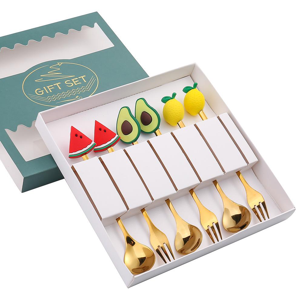 HANYANG 410 Stainless Steel Cutlery Home Hotel Use Cute Spoon Fork Western Cutlery