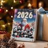Festive Party Decoration Christmas Panda Advent Calendar, 24 Days Countdown Contains Acrylic Calendar for Kids Ornaments, Cute Hanging