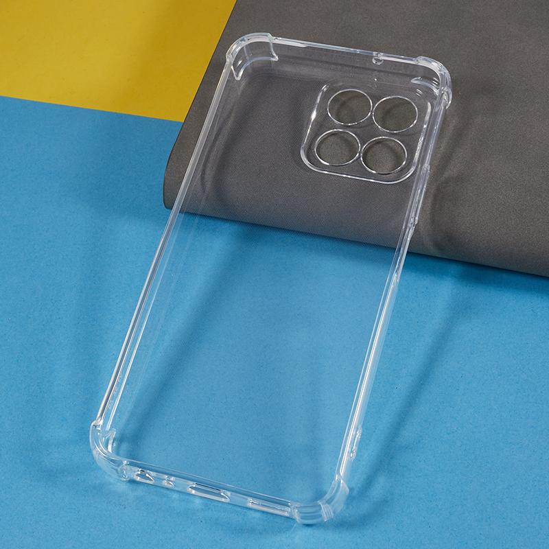 Противоударный чехол для телефона с углами для Honor X8 5G Прозрачная мягкая ТПУ накладка для телефона
