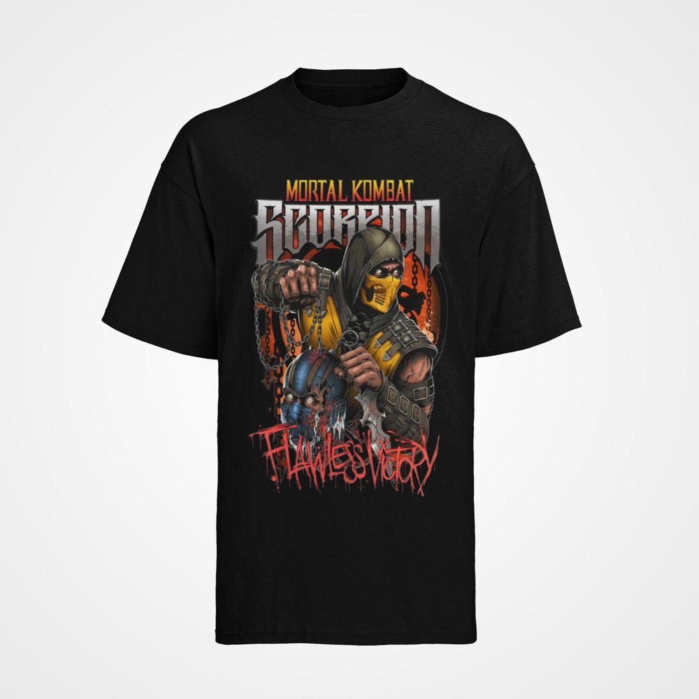 Mortal Kombat Subzero Scorpion Retro Game Tshirt Unisexs Cotton S3xl