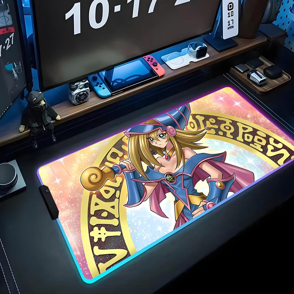 Черная волшебница Коврик для мыши RGB Игровой коврик для мыши Большой светодиодный коврик Настольный коврик для ПК Светящийся коврик для мыши Большие коврики для клавиатуры Настольный ковер С