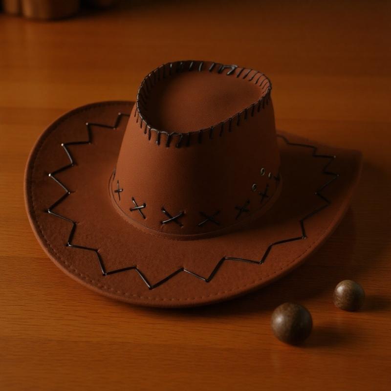 Женская Мужская Ковбойская Шляпа Западная Замшевая Шляпы Ковбоя Вест Вечеринка Карнавальный Головной Убор Унисекс Кепка Аксессуары