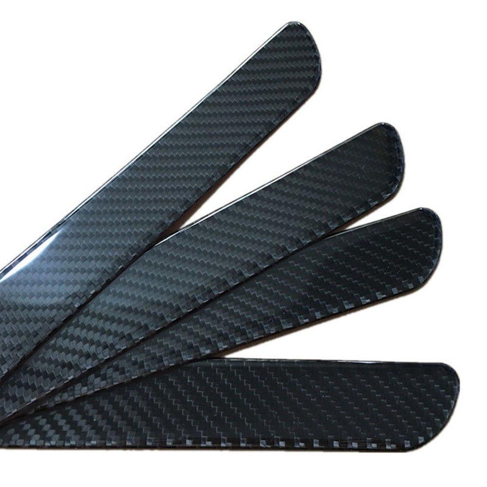 Защитная пленка для порога автомобиля из углеродного волокна, защитная пленка для бампера автомобиля, 5D глянцевая автомобильная пленка, самоклеящаяся, предотвращающая столкновения