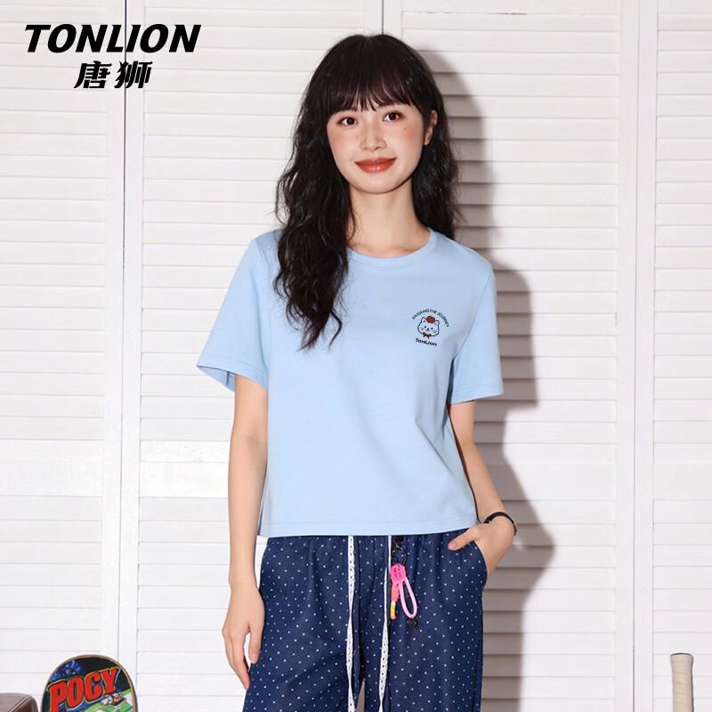 TonLion Women's 100% Cotton Short-Sleeve T-Shirt