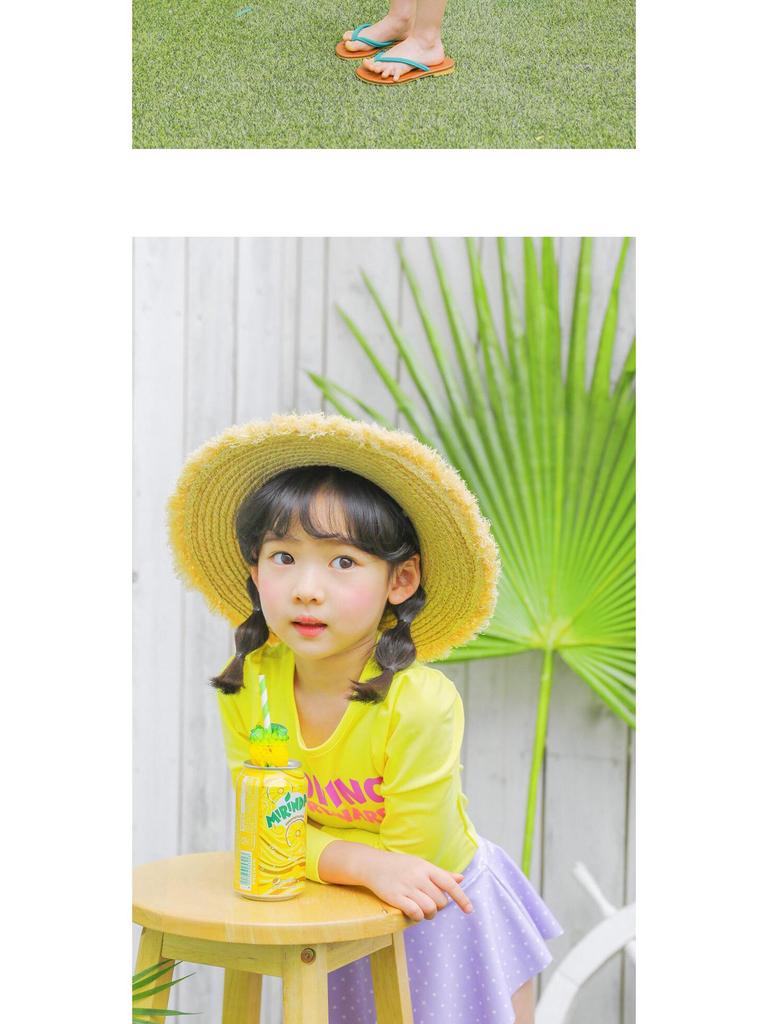 Purple Girls' Long Sleeve Sun Protection Quick-Dry Swimsuit Set for Small to Medium Children