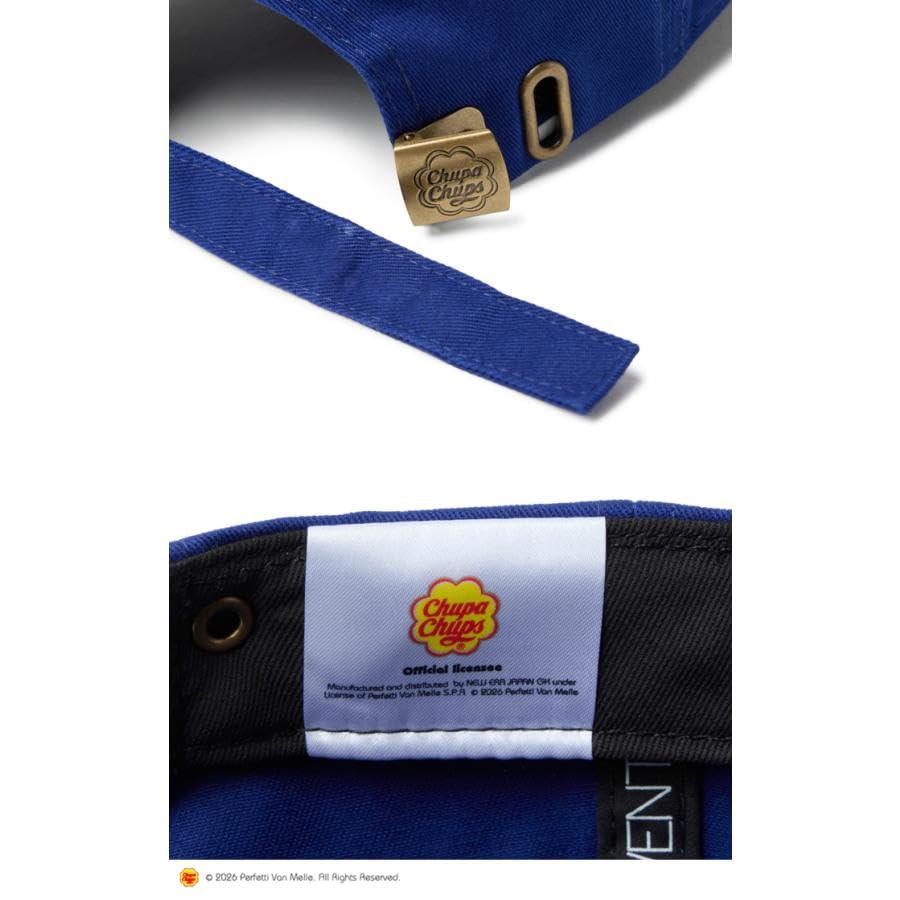Кепка NEWERA Low Cap 9TWENTY Сотрудничество с Chupa Chups Темно-синий 14863797 Регулируемая Бейсболка Козырек изогнутый Стильная [New Era] Мужская Женская (JP, Алфавит, М,