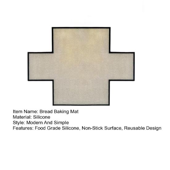 Силиконовый коврик для выпечки хлеба, термостойкий вкладыш для формы для хлеба, антипригарное покрытие, многоразовый инструмент для переноса теста, легкоочищаемый поднос для хлеба