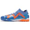 Future Ultimate Cage Comfortable Lace-Up TF (Rubber Studs) Soccer Shoes Men Soccer Shoes Blue Orange 107174-01