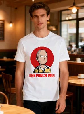 Футболка с персонажем One Punch Man Классическая японская аниме для мужчин и женщин S