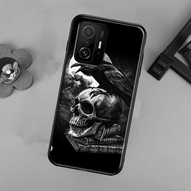 Raven Dark Crow Skull For POCO X5 X4 X3 F5 Pro M4 M5s F3 F4 GT C40 Phone Case For Xiaomi 12T 11T 13 Pro 12 Lite
