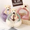 Soft For Children Stuffed Funny Unisex Female Ear Flap Bear Shape Earwarmer Cute Cartoon Earmuff