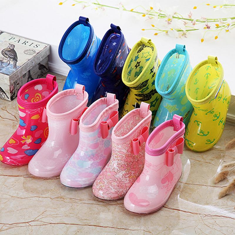 2024 Spring Fashion Classic Children's Shoes Pvc Rubber Kids Baby Cartoon Shoes Children's Water Shoes Waterproof Rain Boots