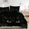 Night Fury'S Eyes Print 3Pcs Bedding Setduvet Cover With 2 Bedropillowcase Home Birthday Gift
