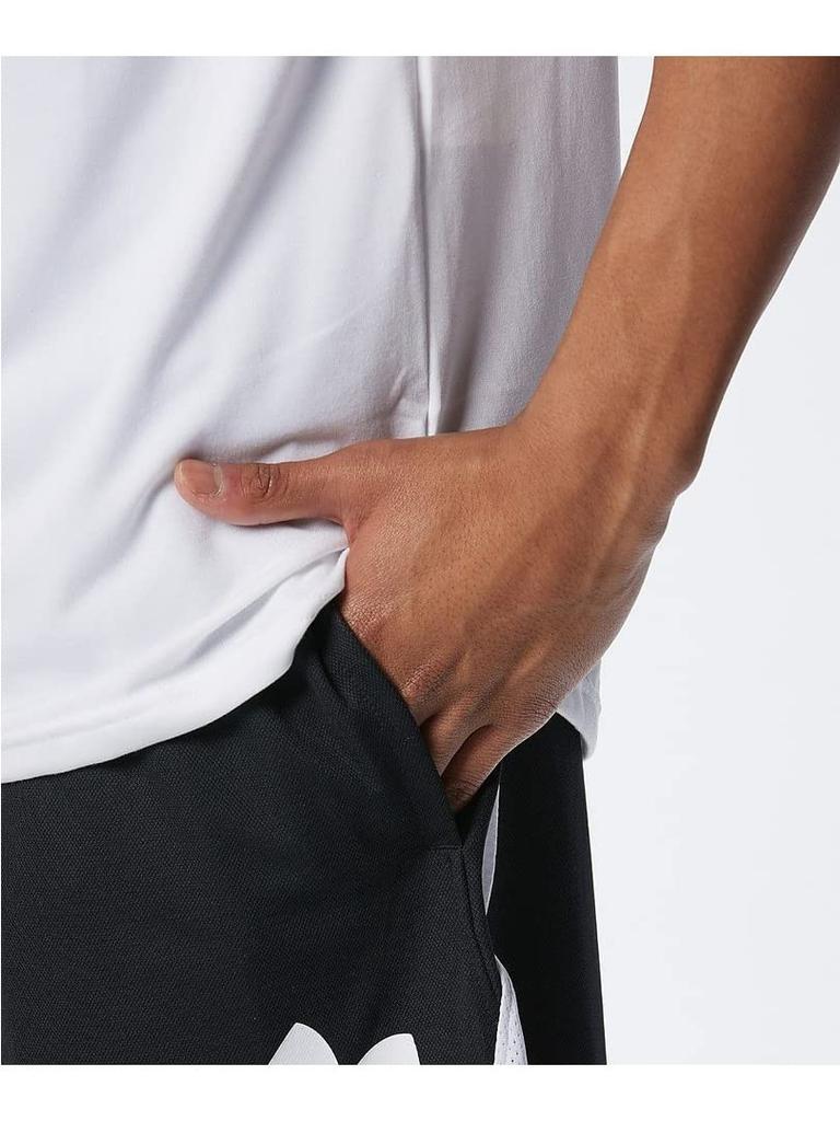 UA БАЗОВЫЕ ШОРТЫ Черный Белый MD [Under Armour]