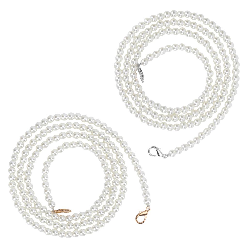 2pcs Bag Strap Silver Golden Replaceable Practical Purse Chain Accessories for Mobile Phones