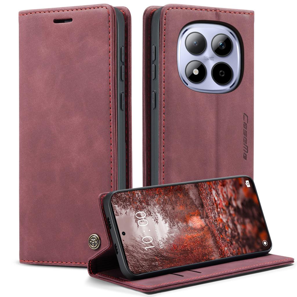 Для Xiaomi Redmi Note 15 Pro 5G (Глобальный) Чехол-кошелек CASEME Серия 013 Кожа PU Чехол для телефона Подставка