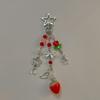 Strawberry Design Beaded Phone Chain Cute Flower Key Pendant Accessories Bag Charm  Fairytale Theme