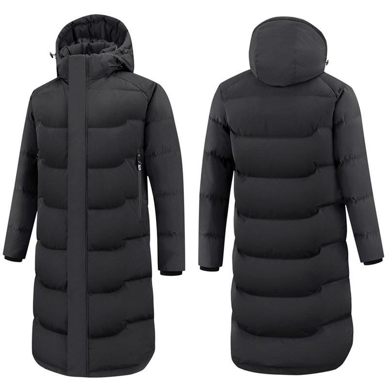 Китайская командная зимняя пуховая куртка - Унисекс спортивное длинное пальто для экзамена по искусству и тренировок