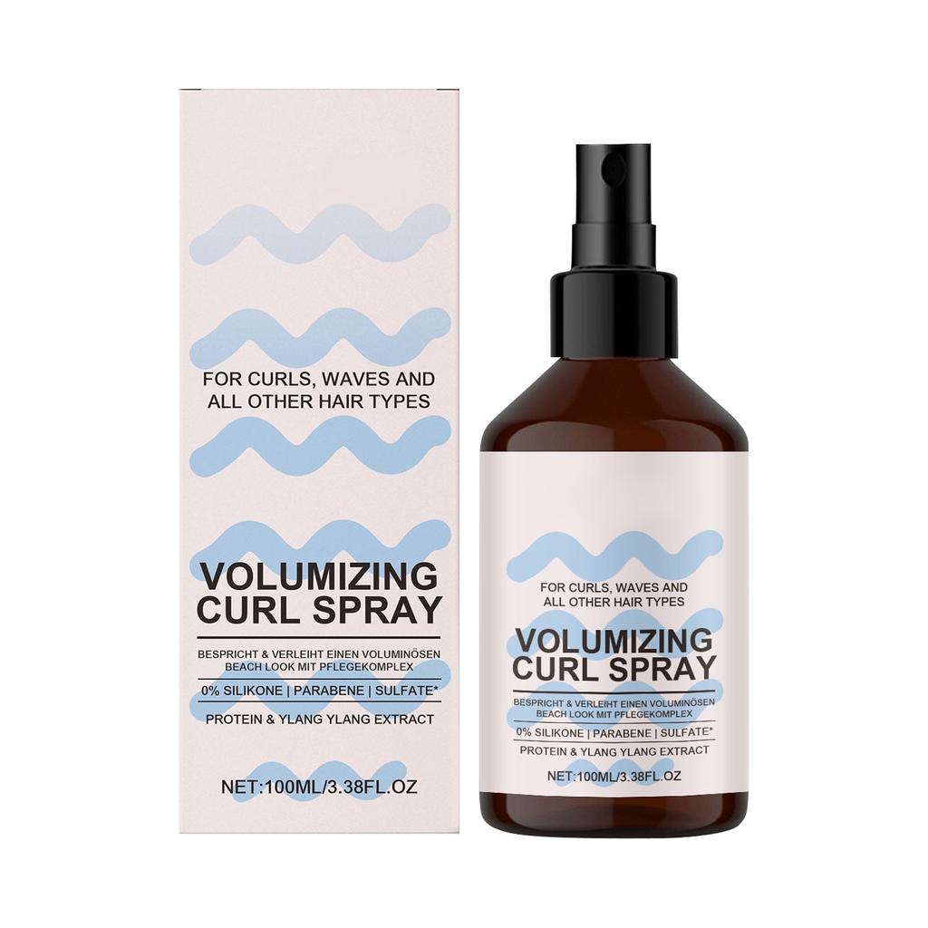 Curl Volumizing Spray Styling Spray Adds Volume And Curves Long-lasting Hold Increases Elasticity,100ml