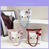 Женская сумка-ведро Hello Kitty из ПУ-материала большой вместимости для повседневного использования