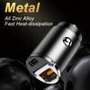 Автомобильное зарядное устройство USB C, сверхбыстрая зарядка 30 Вт PD/30 Вт QC, самая маленькая автомобильная зажигалка USB-зарядное устройство, совместимое с iPhone, Samsung и т. д.