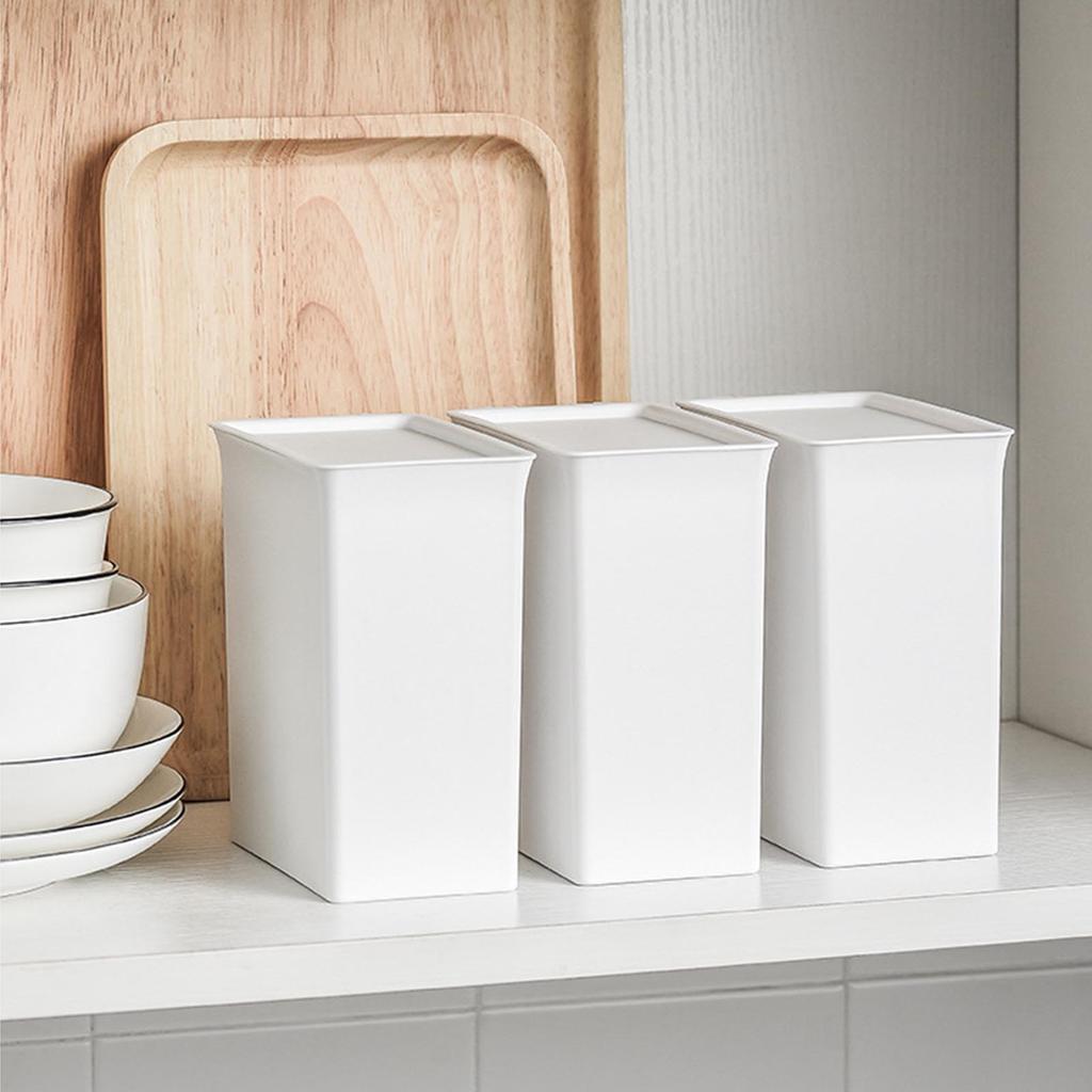 Laundry Detergent Pods Storage Box with Lid Space Saving Organizer Holder for Tabs Capsules Stackable Container for Laundry Room