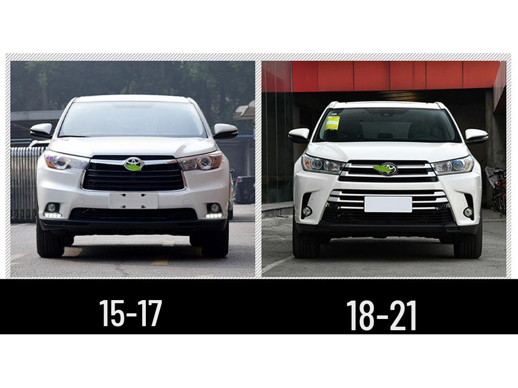 Совместимые защиты переднего и заднего бампера для Toyota Highlander (Модели 09-12, 15-18)